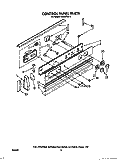 CONTROL Diagram and Parts List for RS630PXV2  Whirlpool Range