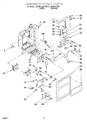 DISPENSER FRONT Diagram and Parts List for 8ED22PQXDN02  Whirlpool Refrigerator