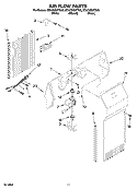 AIR FLOW PARTS Diagram and Parts List for ED5CHQXTB00  Whirlpool Refrigerator