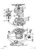 PUMP AND MOTOR Diagram and Parts List for KUDI220WWH0  KitchenAid Dishwasher