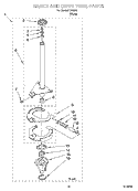BRAKE AND DRIVE TUBE PARTS Diagram and Parts List for IJ46001  Inglis Washer