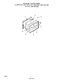 OVEN DOOR Diagram and Parts List for 2204W0A  Roper Range