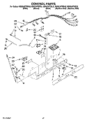 CONTROL PARTS, OPTIONAL PARTS (NOT INCLUDED) Diagram and Parts List for KSRG22FTSS02  KitchenAid Refrigerator