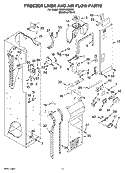 FREEZER LINER AND AIR FLOW PARTS Diagram and Parts List for KSSP48QMS03  KitchenAid Refrigerator