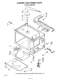 CABINET AND STIRRER Diagram and Parts List for KCMS132S0  KitchenAid Microwave
