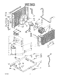 UNIT , LITERATURE Diagram and Parts List for ACR124XR1  Whirlpool Air Conditioner