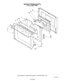 OVEN DOOR , LIT/OPTIONAL Diagram and Parts List for KEBS177SWH2  KitchenAid Wall Oven