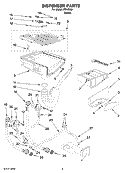 DISPENSER PARTS Diagram and Parts List for IFR42000  Inglis Washer