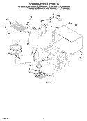 OVEN CAVITY PARTS Diagram and Parts List for KCMS185JBL2  KitchenAid Microwave