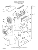 ICEMAKER PARTS Diagram and Parts List for KSSC42QVS04  KitchenAid Refrigerator