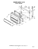 FREEZER DOOR Diagram and Parts List for ET20NKXSW00  Whirlpool Refrigerator