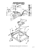MACHINE BASE Diagram and Parts List for KAWE560WAL2  KitchenAid Washer