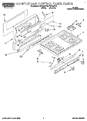 Part Location Diagram of 4371065 Whirlpool COOKTOP
