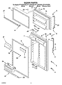 DOOR PARTS Diagram and Parts List for ET1LFKXKS05  Whirlpool Refrigerator