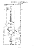 BRAKE AND DRIVE TUBE Diagram and Parts List for LA5558XSW0  Whirlpool Washer