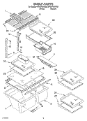 SHELF PARTS, OPTIONAL PARTS Diagram and Parts List for ET8LFKXKT03  Whirlpool Refrigerator