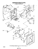 DISPENSER FRONT Diagram and Parts List for ED22MMXLWR1  Whirlpool Refrigerator