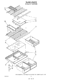 SHELF Diagram and Parts List for ET16AKXSW00  Whirlpool Refrigerator