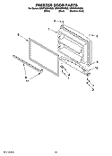 FREEZER DOOR PARTS, OPTIONAL PARTS Diagram and Parts List for GR9FHMXVB00  Whirlpool Refrigerator
