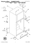 CABINET PARTS Diagram and Parts List for KTRS21KLWH01  KitchenAid Refrigerator