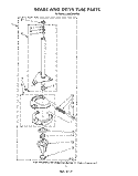 BRAKE AND DRIVE TUBE Diagram and Parts List for LA8200XWW0  Whirlpool Washer