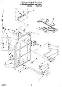 REAR PANEL Diagram and Parts List for KAWL510BWH0  KitchenAid Washer