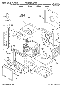 OVEN PARTS Diagram and Parts List for KEBC107KBL05  KitchenAid Wall Oven