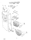 FREEZER LINER Diagram and Parts List for KSRE22FHBT01  KitchenAid Refrigerator