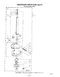 BRAKE AND DRIVE TUBE Diagram and Parts List for KAWE450VAL0  KitchenAid Washer