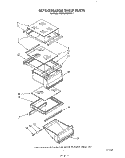 REFRIGERATOR SHELF Diagram and Parts List for KSRS25QWWH11  KitchenAid Refrigerator