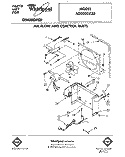 AIR FLOW AND CONTROL Diagram and Parts List for AD0302XZ0  Whirlpool Dehumidifier