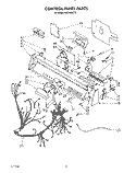 CONTROL PANEL, LIT/OPTIONAL Diagram and Parts List for KUDS22CT0  KitchenAid Dishwasher