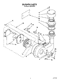 BLOWER Diagram and Parts List for KUDA23SY0  KitchenAid Dishwasher