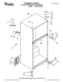 CABINET PARTS Diagram and Parts List for W8RXNGMWD02  Whirlpool Refrigerator
