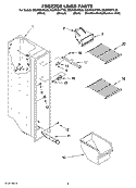 FREEZER LINER PARTS Diagram and Parts List for ED2FHEXTB00  Whirlpool Refrigerator