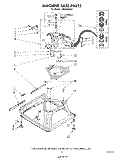 MACHINE BASE Diagram and Parts List for LA5500XSW1  Whirlpool Washer