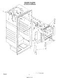LINER Diagram and Parts List for ET18NKXSW03  Whirlpool Refrigerator