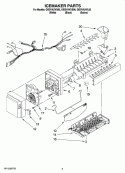 ICEMAKER PARTS Diagram and Parts List for GI5SVAXVL00  Whirlpool Refrigerator