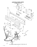 CONTROL PANEL , LITERATURE AND OPTIONAL Diagram and Parts List for 4KUDA220TW2  KitchenAid Dishwasher