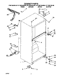CABINET Diagram and Parts List for RT14HKYAW00  Roper Refrigerator