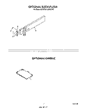 OPTIONAL BACKSPLASH , OPTIONAL GRID Diagram and Parts List for S8757^2  Whirlpool Range