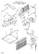 UNIT, LIT/OPTIONAL Diagram and Parts List for RT18DKXFW01  Roper Refrigerator