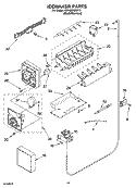 ICEMAKER PARTS Diagram and Parts List for KSRJ22IMST10  KitchenAid Refrigerator