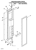 FREEZER DOOR PARTS Diagram and Parts List for KSSS36QMB02  KitchenAid Refrigerator