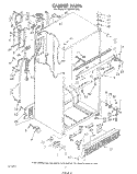 CABINET Diagram and Parts List for ET20PKXTF00  Whirlpool Refrigerator