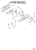 CONTROL PANEL Diagram and Parts List for RF364BXBQ1  Whirlpool Range