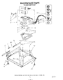 MACHINE BASE Diagram and Parts List for KAWE800SWH1  Whirlpool Washer