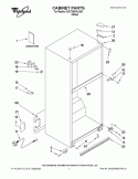 CABINET PARTS Diagram and Parts List for 5VET2WPKLQ06  Whirlpool Refrigerator