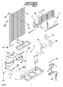 UNIT PARTS Diagram and Parts List for RT18BKXKQ03  Roper Refrigerator