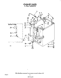 CABINET Diagram and Parts List for LA9800XPW0  Whirlpool Washer